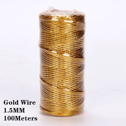 Cotton Macrame Cord Twine Rope String for Crafts, DIY Wall Hangings, Handmade Sewing, Wedding Party & Home Decor