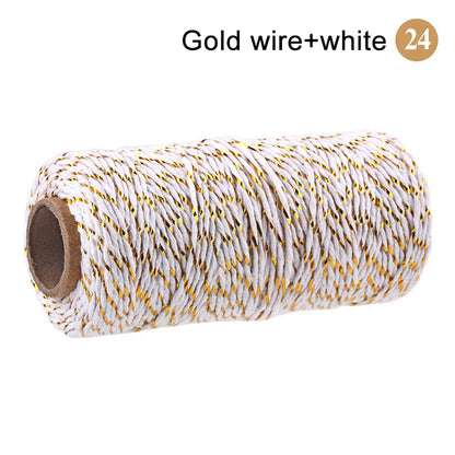 Cotton Macrame Cord Twine Rope String for Crafts, DIY Wall Hangings, Handmade Sewing, Wedding Party & Home Decor