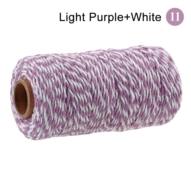 Cotton Macrame Cord Twine Rope String for Crafts, DIY Wall Hangings, Handmade Sewing, Wedding Party & Home Decor