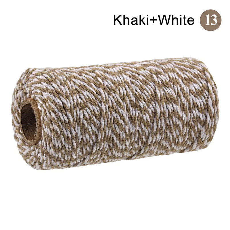 Cotton Macrame Cord Twine Rope String for Crafts, DIY Wall Hangings, Handmade Sewing, Wedding Party & Home Decor
