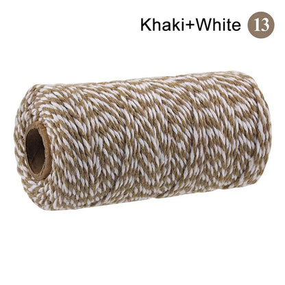 Cotton Macrame Cord Twine Rope String for Crafts, DIY Wall Hangings, Handmade Sewing, Wedding Party & Home Decor
