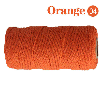 Cotton Macrame Cord Twine Rope String for Crafts, DIY Wall Hangings, Handmade Sewing, Wedding Party & Home Decor