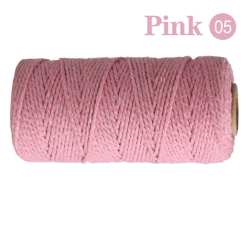 Cotton Macrame Cord Twine Rope String for Crafts, DIY Wall Hangings, Handmade Sewing, Wedding Party & Home Decor