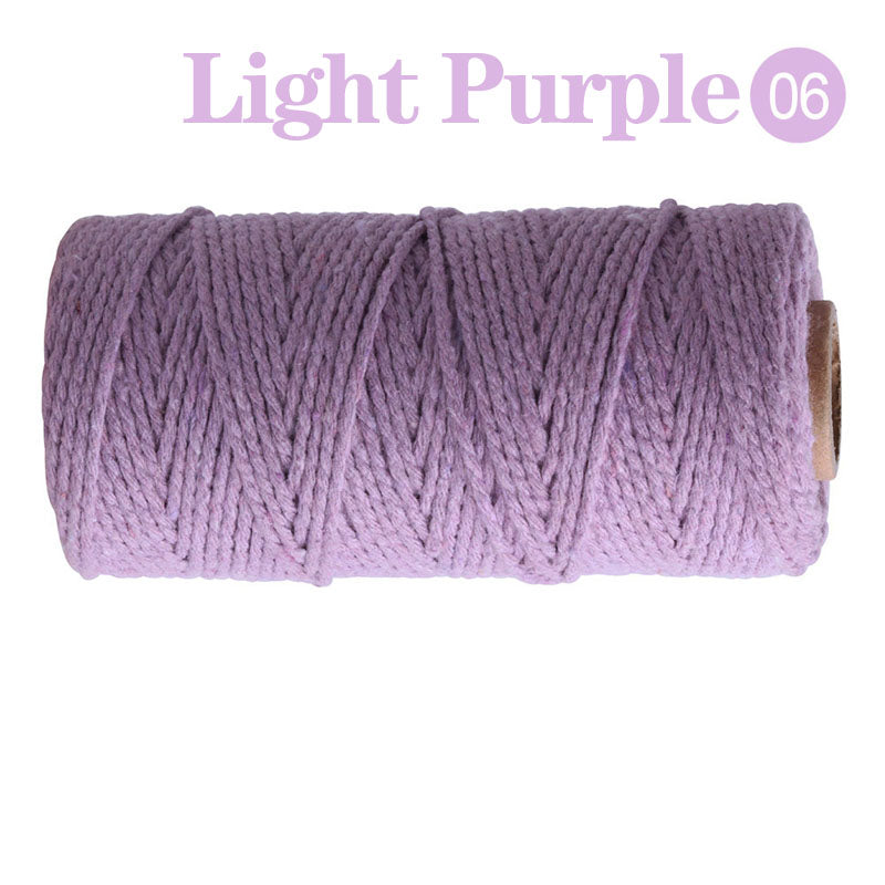 Cotton Macrame Cord Twine Rope String for Crafts, DIY Wall Hangings, Handmade Sewing, Wedding Party & Home Decor