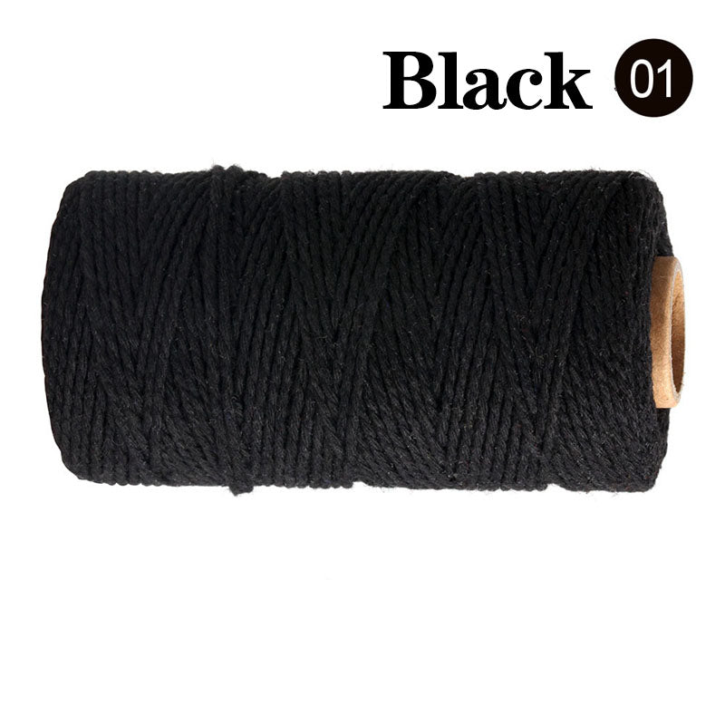 Cotton Macrame Cord Twine Rope String for Crafts, DIY Wall Hangings, Handmade Sewing, Wedding Party & Home Decor