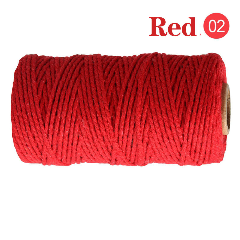 Cotton Macrame Cord Twine Rope String for Crafts, DIY Wall Hangings, Handmade Sewing, Wedding Party & Home Decor