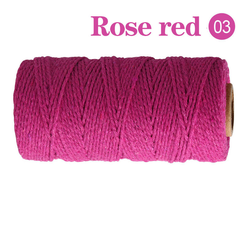 Cotton Macrame Cord Twine Rope String for Crafts, DIY Wall Hangings, Handmade Sewing, Wedding Party & Home Decor