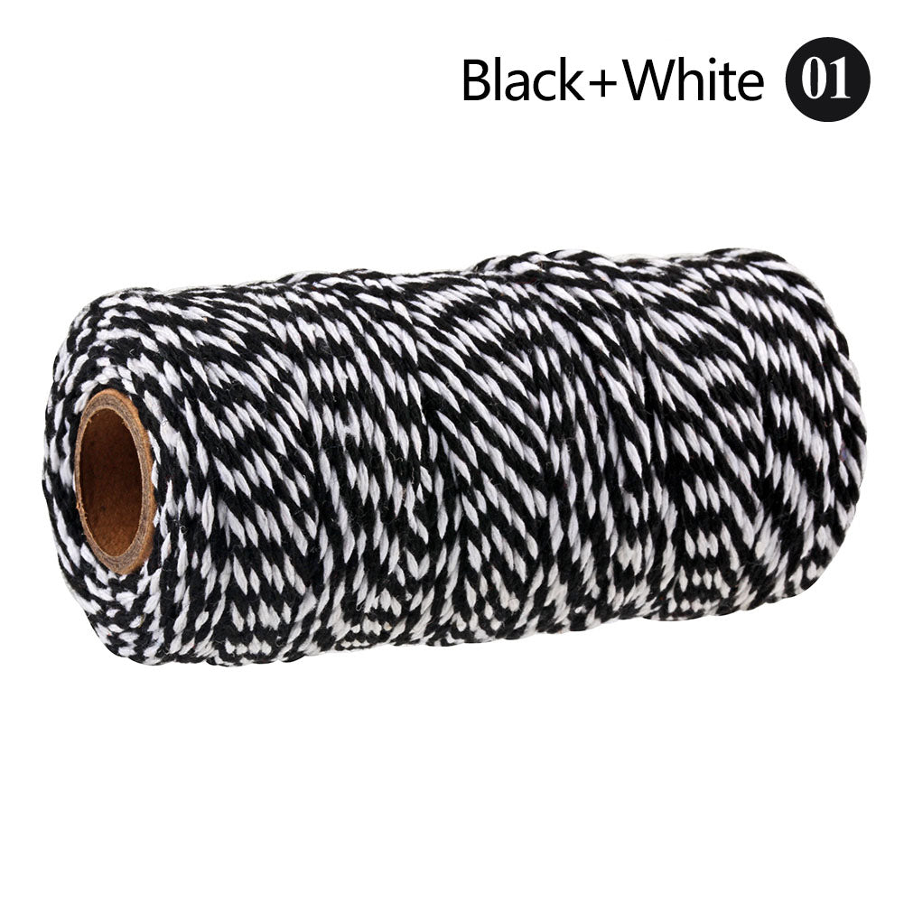 Cotton Macrame Cord Twine Rope String for Crafts, DIY Wall Hangings, Handmade Sewing, Wedding Party & Home Decor