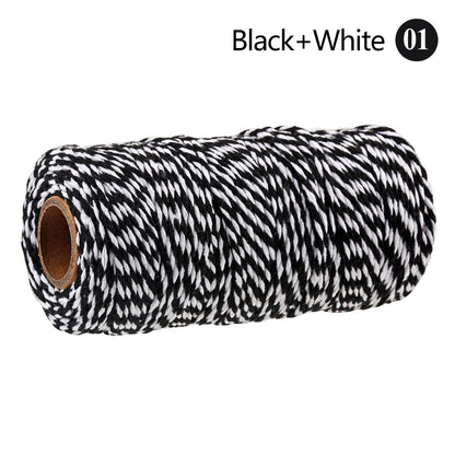 Cotton Macrame Cord Twine Rope String for Crafts, DIY Wall Hangings, Handmade Sewing, Wedding Party & Home Decor