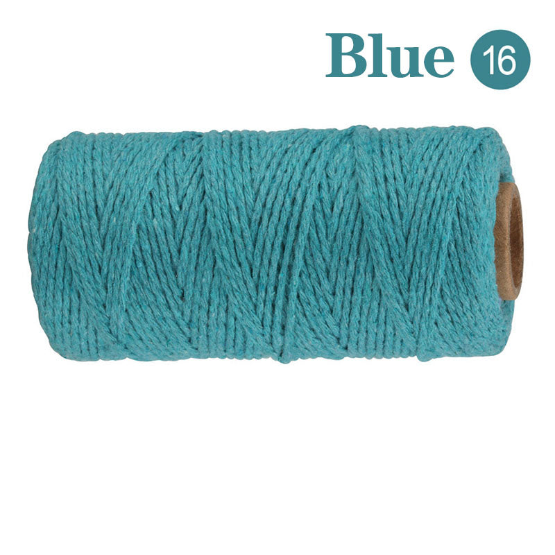 Cotton Macrame Cord Twine Rope String for Crafts, DIY Wall Hangings, Handmade Sewing, Wedding Party & Home Decor