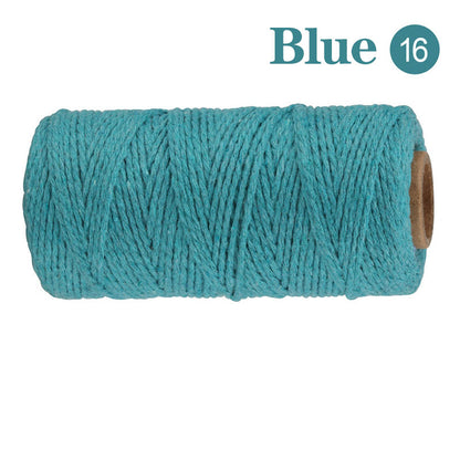 Cotton Macrame Cord Twine Rope String for Crafts, DIY Wall Hangings, Handmade Sewing, Wedding Party & Home Decor