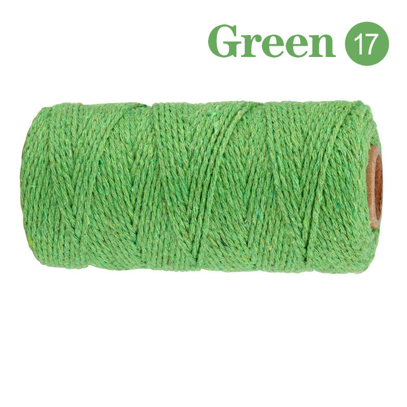 Cotton Macrame Cord Twine Rope String for Crafts, DIY Wall Hangings, Handmade Sewing, Wedding Party & Home Decor
