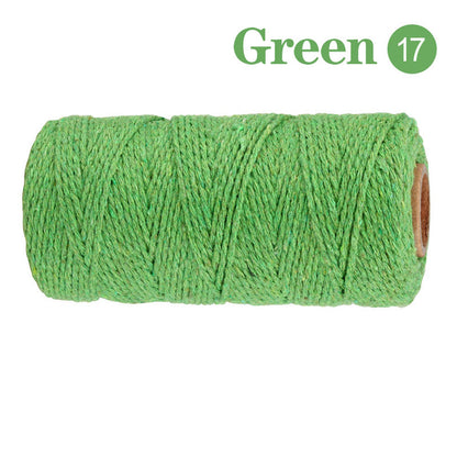 Cotton Macrame Cord Twine Rope String for Crafts, DIY Wall Hangings, Handmade Sewing, Wedding Party & Home Decor