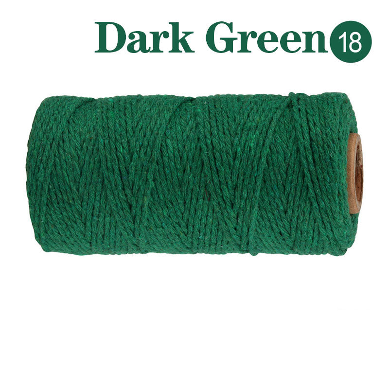 Cotton Macrame Cord Twine Rope String for Crafts, DIY Wall Hangings, Handmade Sewing, Wedding Party & Home Decor