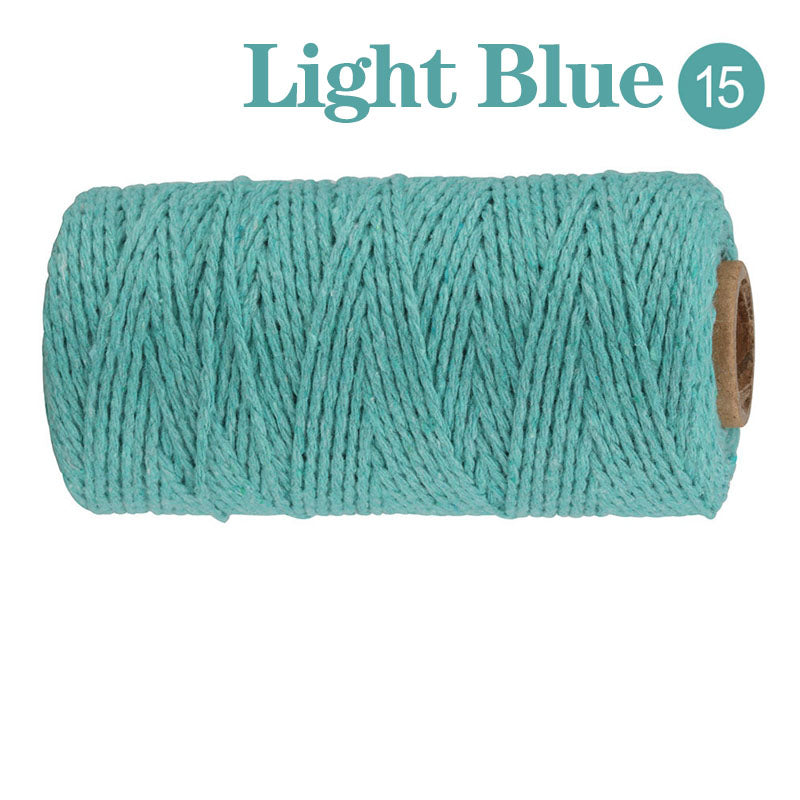 Cotton Macrame Cord Twine Rope String for Crafts, DIY Wall Hangings, Handmade Sewing, Wedding Party & Home Decor