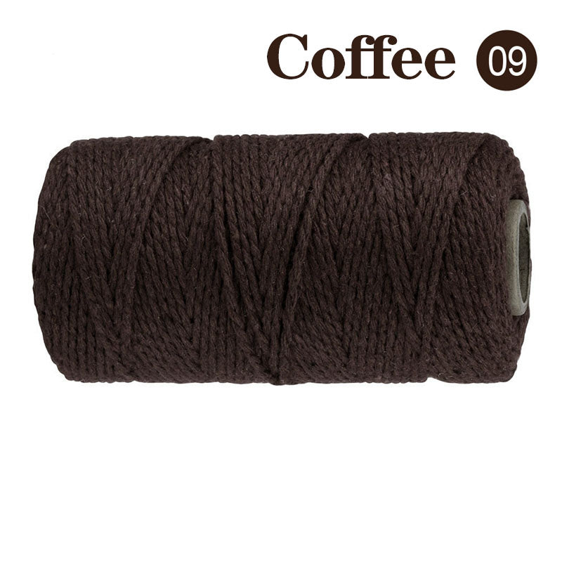 Cotton Macrame Cord Twine Rope String for Crafts, DIY Wall Hangings, Handmade Sewing, Wedding Party & Home Decor