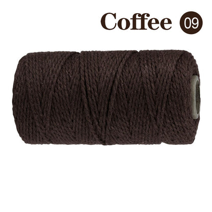 Cotton Macrame Cord Twine Rope String for Crafts, DIY Wall Hangings, Handmade Sewing, Wedding Party & Home Decor