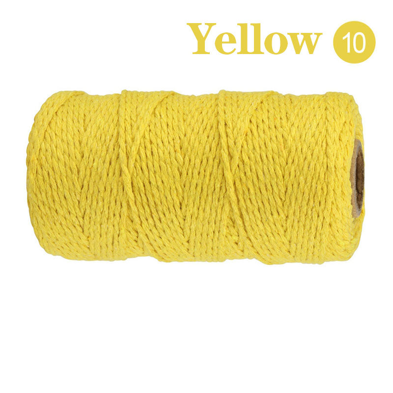 Cotton Macrame Cord Twine Rope String for Crafts, DIY Wall Hangings, Handmade Sewing, Wedding Party & Home Decor