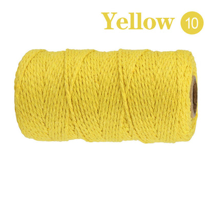 Cotton Macrame Cord Twine Rope String for Crafts, DIY Wall Hangings, Handmade Sewing, Wedding Party & Home Decor