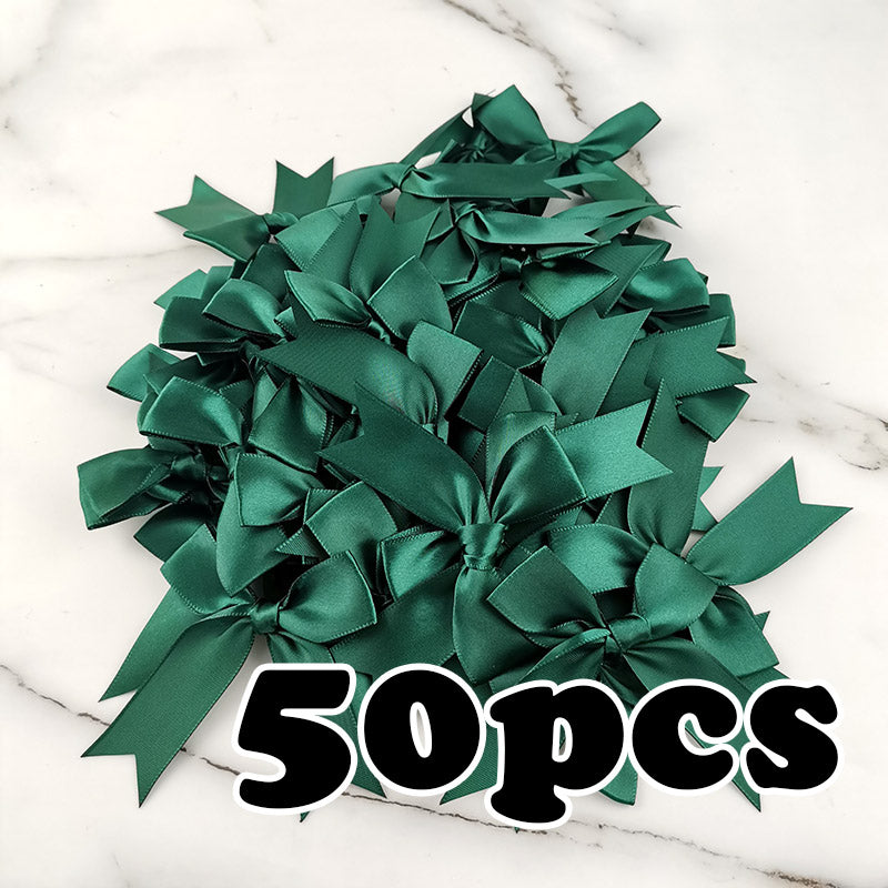 Small Fresh Pink Ribbon Bow, Satin Ribbon Flower for DIY Party Decoration & Handcraft
