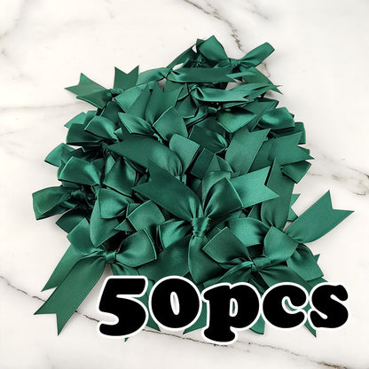 Small Fresh Pink Ribbon Bow, Satin Ribbon Flower for DIY Party Decoration & Handcraft