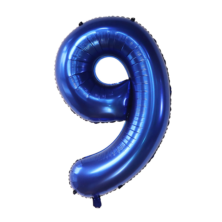 Dark Blue Number Foil Balloon, Giant Helium Party Balloons for Children Birthday, Baby Shower & Graduation Decor