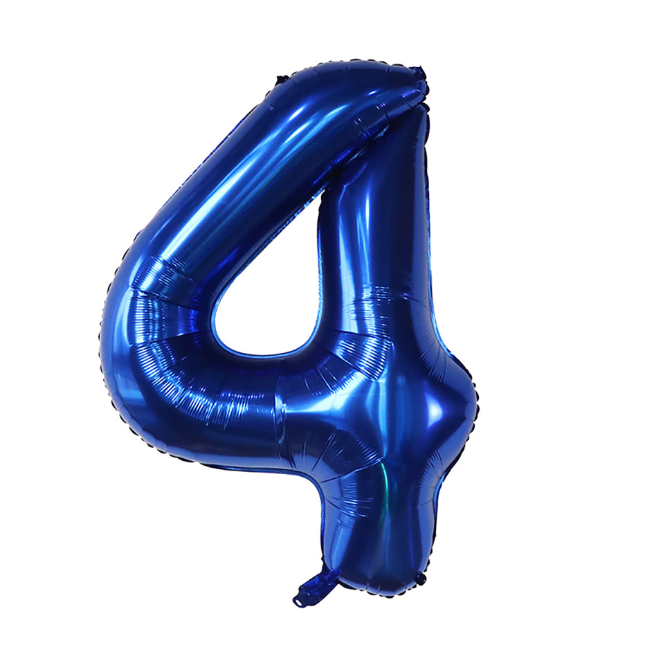Dark Blue Number Foil Balloon, Giant Helium Party Balloons for Children Birthday, Baby Shower & Graduation Decor