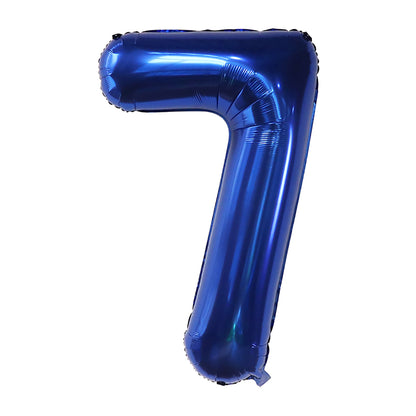 Dark Blue Number Foil Balloon, Giant Helium Party Balloons for Children Birthday, Baby Shower & Graduation Decor