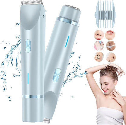 2 In 1 Women Electric Shaver And Trimmer  Dual Head Rechargeable Hair Clipper For Smooth Grooming 8