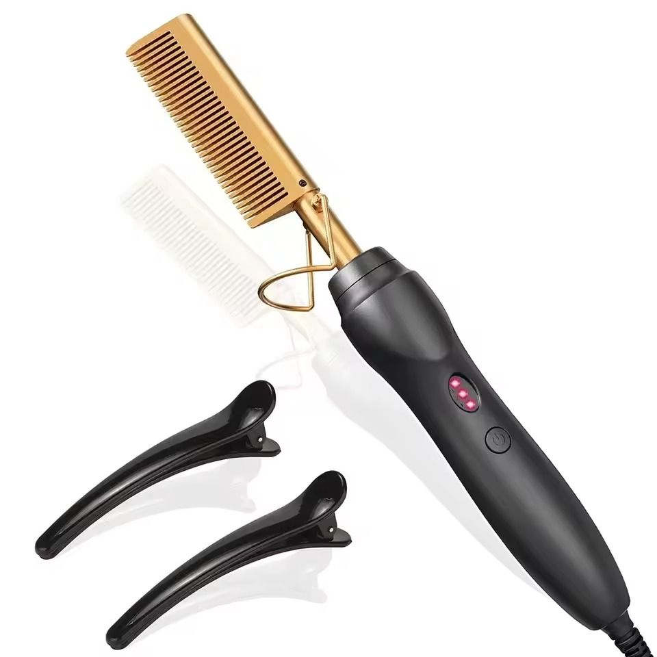 Ceramic Hot Comb Hair Straightener For Hair Beards And Wigs 10