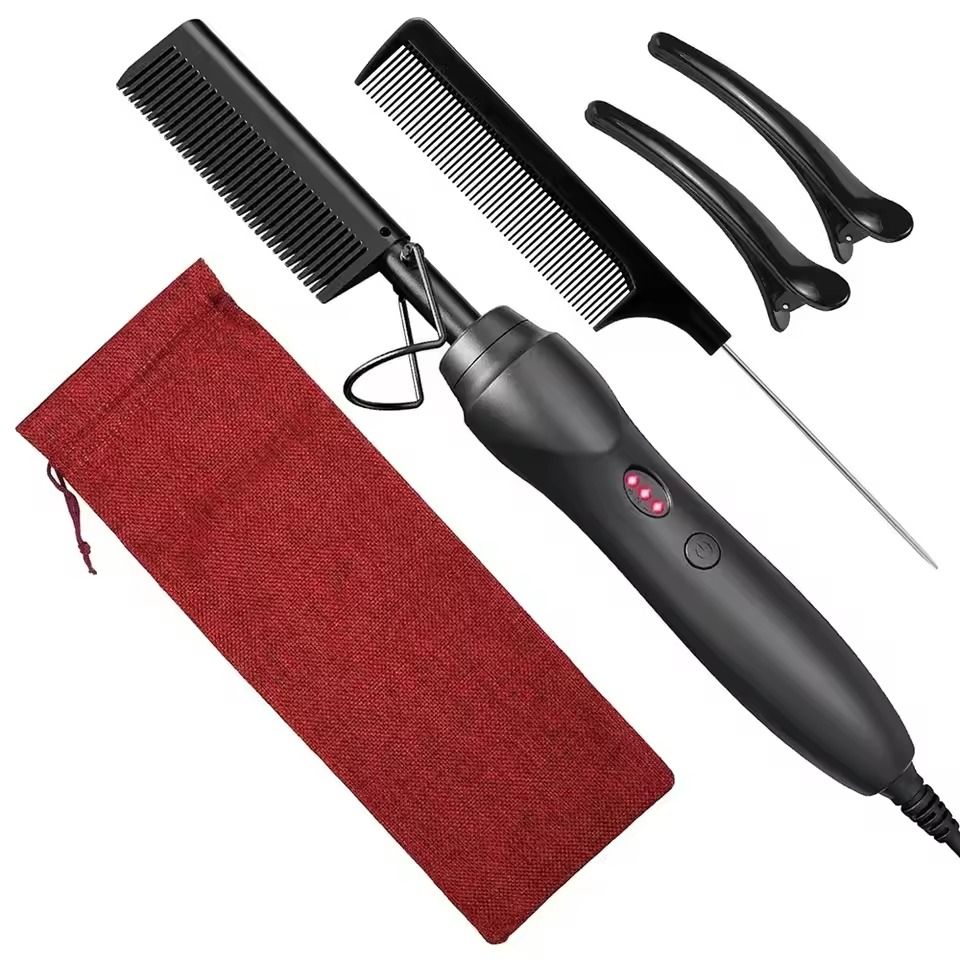 Ceramic Hot Comb Hair Straightener For Hair Beards And Wigs 13