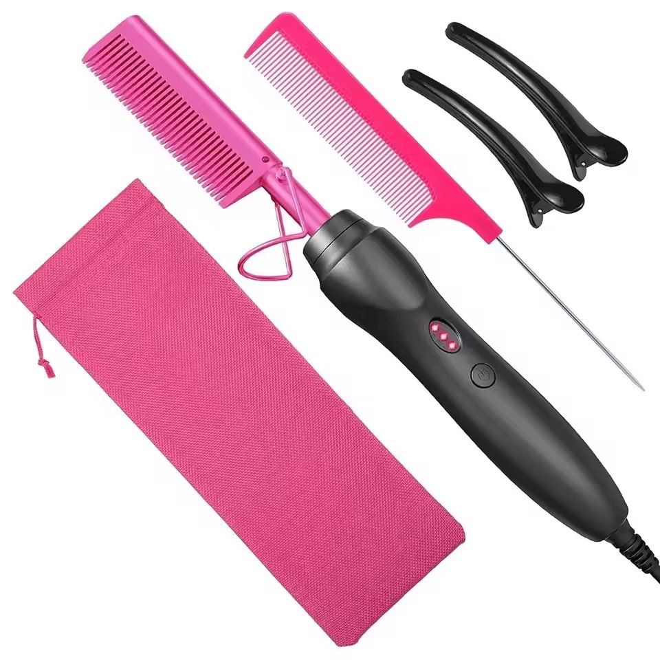 Ceramic Hot Comb Hair Straightener For Hair Beards And Wigs 14