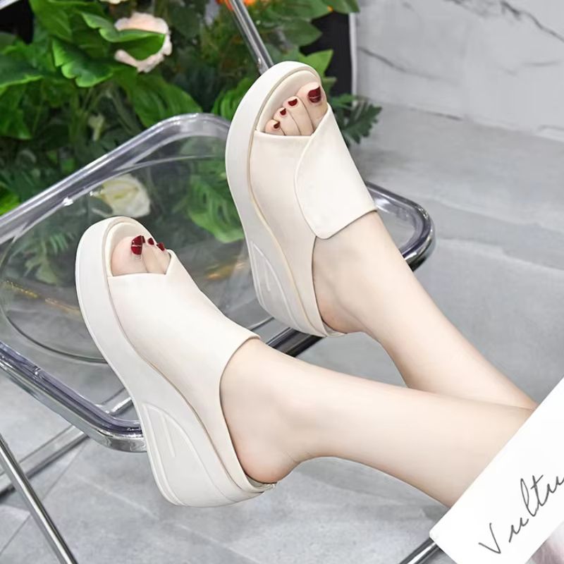 Womens Orthopedic Wedge Platform Sandals  Open Toe Thick Sole Slides For Beach  Everyday Comfort 3