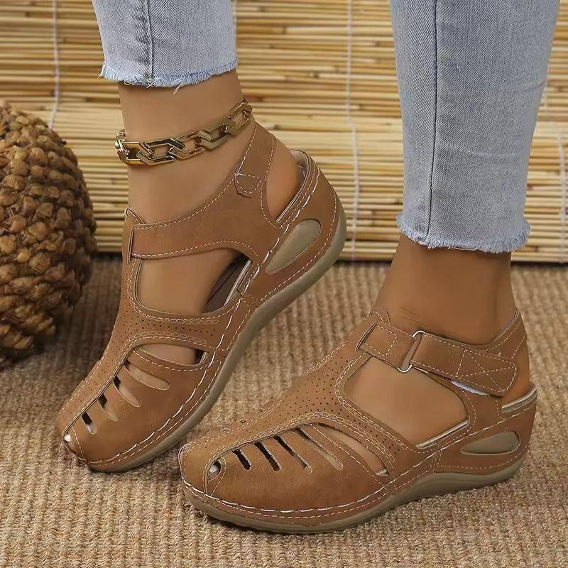Womens Orthopedic Wedge Sandals With Open Toe And NonSlip Sole 4