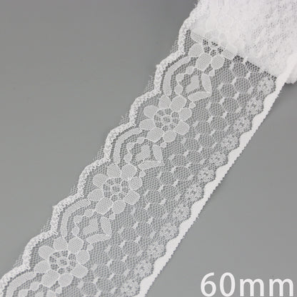 White Lace Ribbon Webbing 5 YardsRoll Polyester Fabric Trim For Gift Packing DIY Sewing Crafts  Dec 4