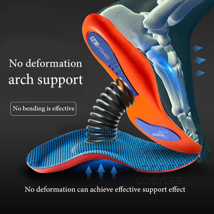 Orthopedic Insoles for Flat Feet, Arch Support Running Shoe Inserts, Comfort Footbeds for Pressure Relief and Alignment