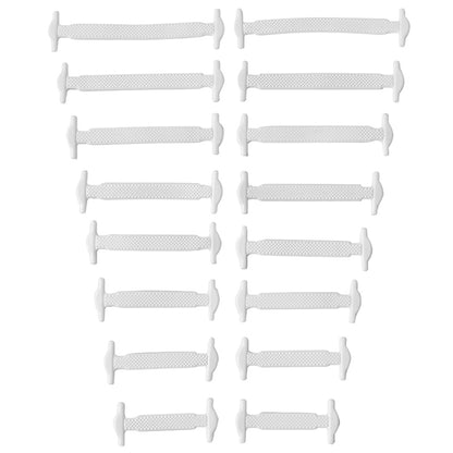 No Tie Shoelaces 16pcslot Silicone Elastic Laces Creative Rubber Lazy Shoelaces For Sneakers Sports 6