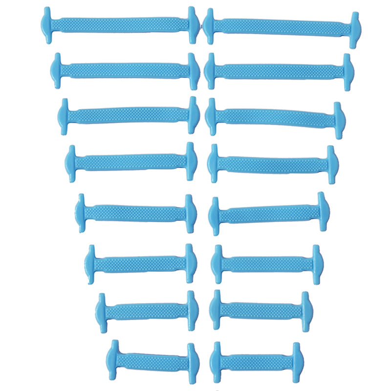 No Tie Shoelaces 16pcslot Silicone Elastic Laces Creative Rubber Lazy Shoelaces For Sneakers Sports 10