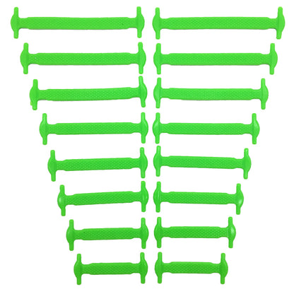 No Tie Shoelaces 16pcslot Silicone Elastic Laces Creative Rubber Lazy Shoelaces For Sneakers Sports 14