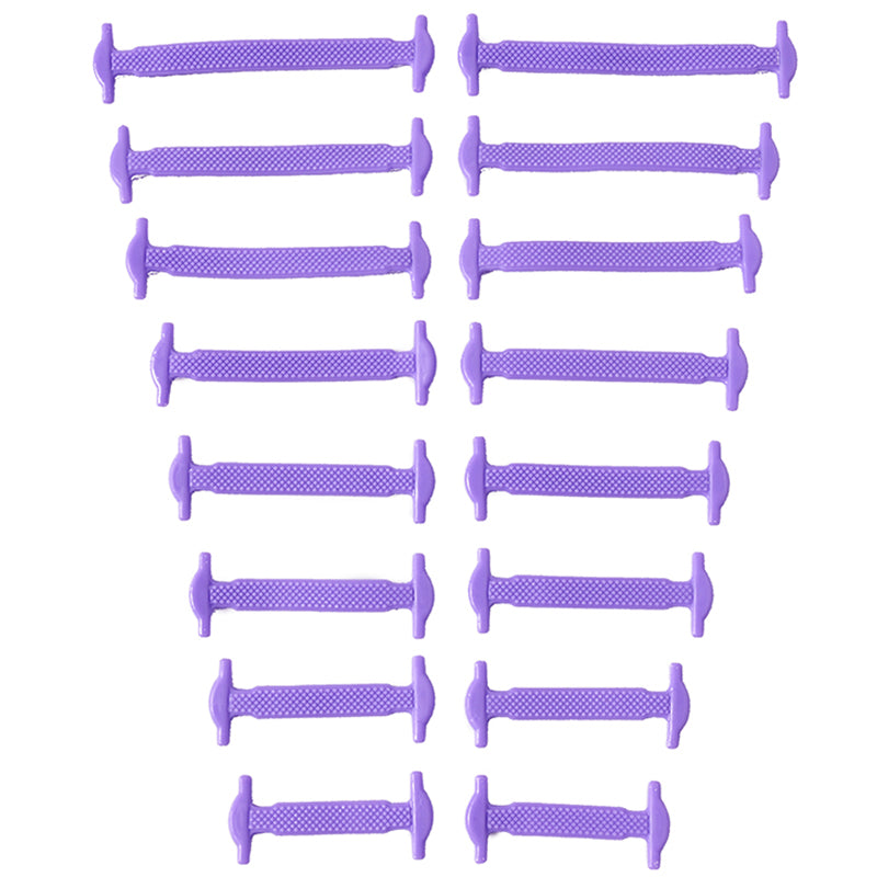 No Tie Shoelaces 16pcslot Silicone Elastic Laces Creative Rubber Lazy Shoelaces For Sneakers Sports 13