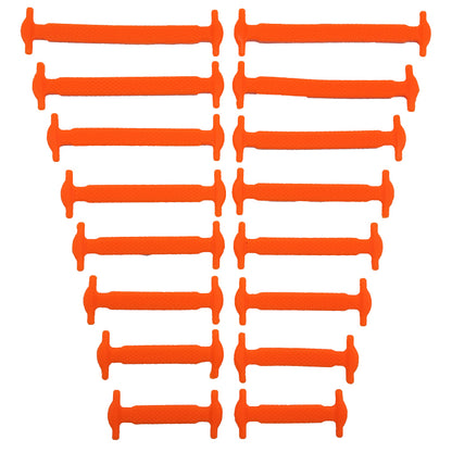 No Tie Shoelaces 16pcslot Silicone Elastic Laces Creative Rubber Lazy Shoelaces For Sneakers Sports 16
