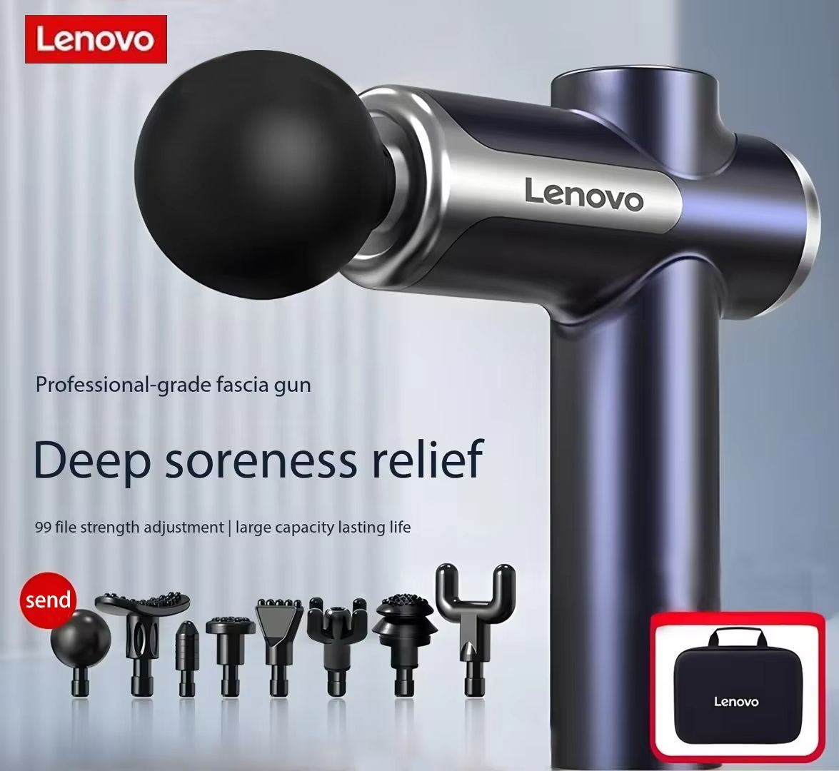 Lenovo Smart Recovery Fascia Gun  LED Touchscreen Fascia Gun  Deep Tissue Massage Gun 6