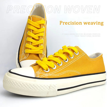 Flat Cotton Shoelaces For Sneakers Unisex NoElastic Canvas Shoe Laces For HighTop Shoes Durable Cas 1