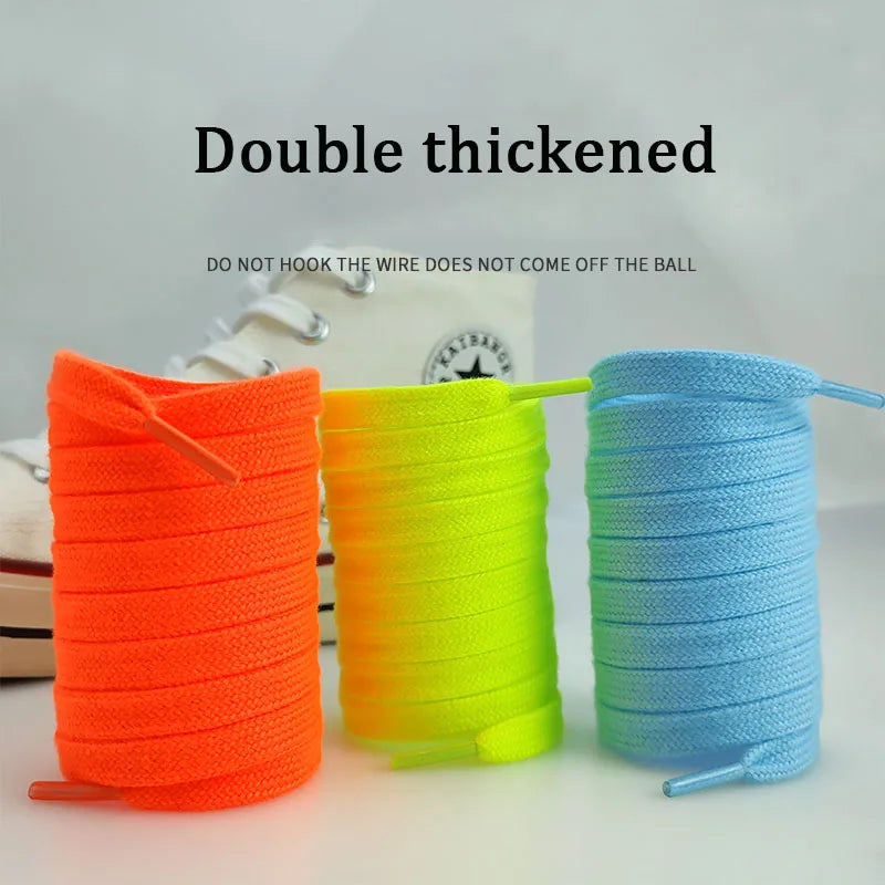 Flat Cotton Shoelaces For Sneakers Unisex NoElastic Canvas Shoe Laces For HighTop Shoes Durable Cas 5