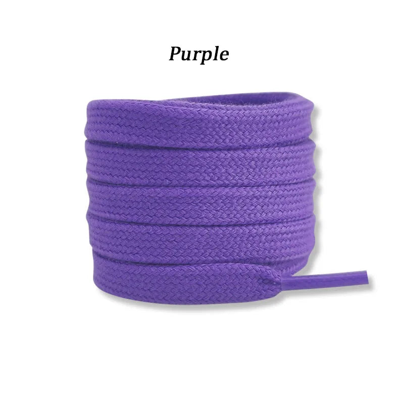 Flat Cotton Shoelaces For Sneakers Unisex NoElastic Canvas Shoe Laces For HighTop Shoes Durable Cas 11