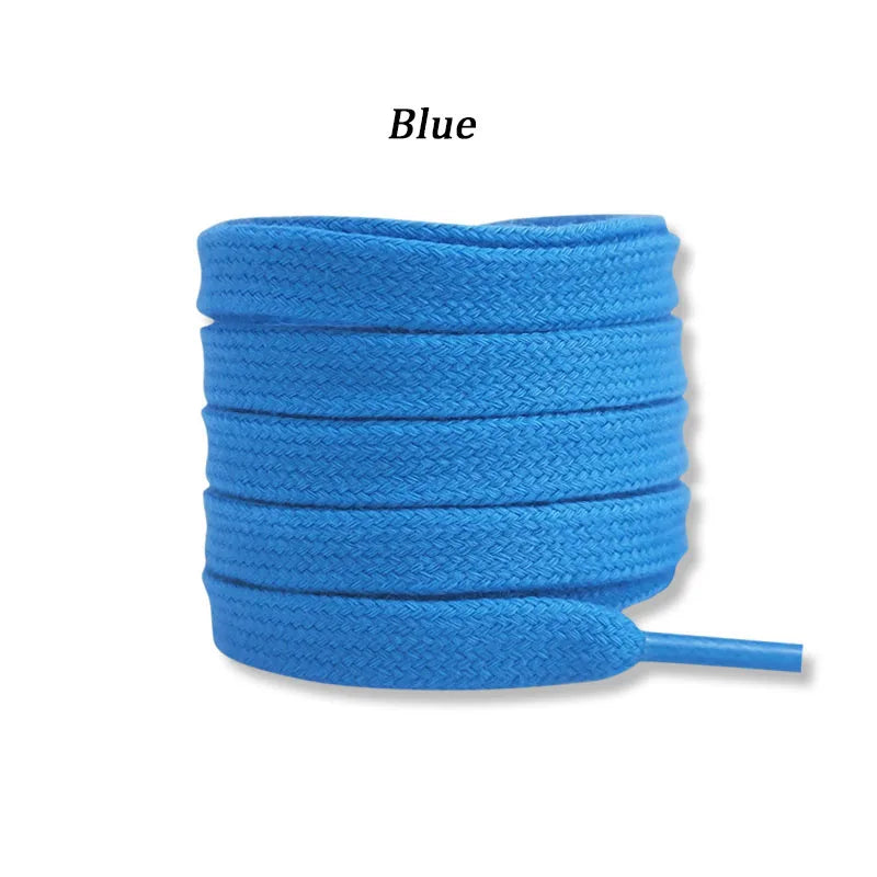 Flat Cotton Shoelaces For Sneakers Unisex NoElastic Canvas Shoe Laces For HighTop Shoes Durable Cas 12
