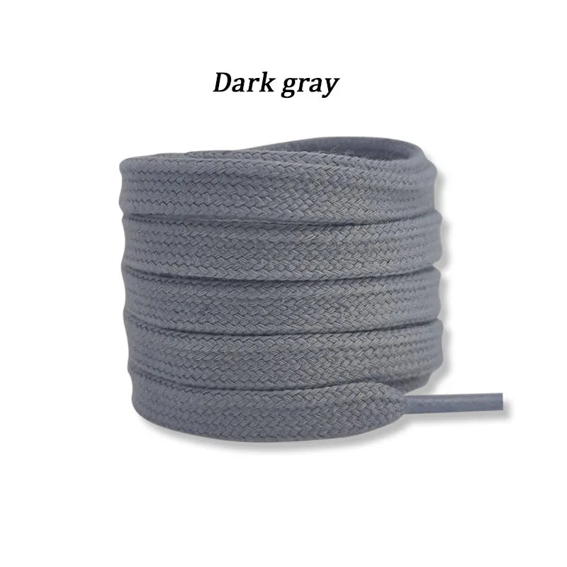 Flat Cotton Shoelaces For Sneakers Unisex NoElastic Canvas Shoe Laces For HighTop Shoes Durable Cas 16