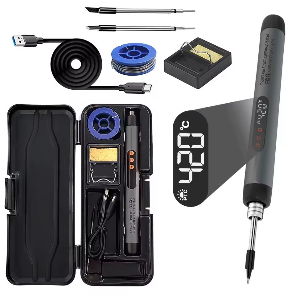Rechargeable USB Soldering Iron With Adjustable Temperature And Type C Interface 11