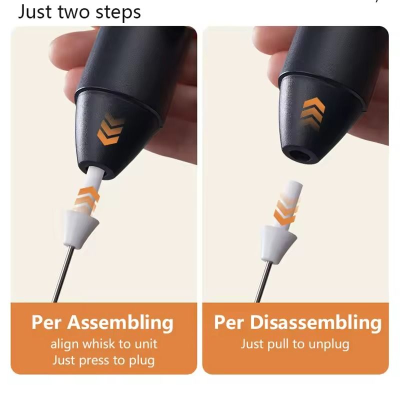 Mini USB Coffee Frother With 3 Speeds And Rechargeable Foam Mixer 2