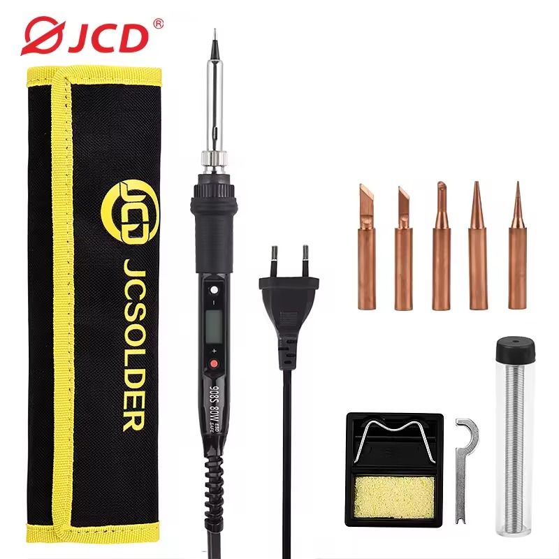 Digital Electric Soldering Iron with LCD Display and Adjustable Temperature Control